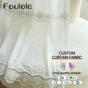 <span class=keywords><strong>Voilage</strong></span> brodé à motif floral perlé, doux et fluide, largeur <span class=keywords><strong>3m</strong></span>, fourni directement par l'usine - Product Image 1