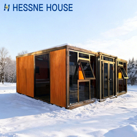 Maison conteneur préfabriquée moderne et extensible de 40/20 pieds, prête à l'emploi, 2, 3, 4 ou 5 chambres, villa préfabriquée, maison portable