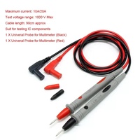 10A 20A 1000V Kit Kabel Uji Multimeter Karet Inti Tembaga Berkualitas Tinggi dengan Probe Plug-in 4.2 MM untuk Multimeter Digital