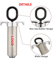 Kit d'injecteur de viande professionnel en acier inoxydable avec 3 aiguilles de marinades pour outils de volaille d'assaisonnement de barbecue et de fumeur