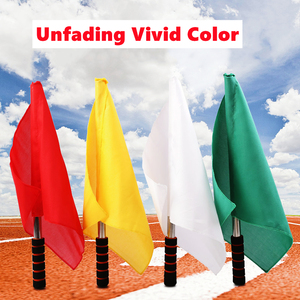 Drapeaux d'arbitre de football mondial, drapeaux de juge de touche de football en polyester, impression numérique de logo personnalisé, <span class=keywords><strong>signal</strong></span> de patrouille d'arbitre - Product Image 5