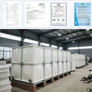 Réservoir d'eau industriel SMC/FRP personnalisé en usine multi-fonction assemblé pour l'eau potable Stock suffisant 220v tension 3000L/heure - Product Image 2