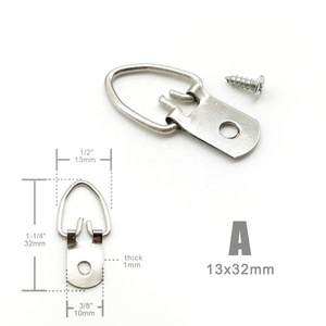 Móc treo hình tam giác bạc, móc treo tranh ảnh, móc treo tranh sơn dầu, gương, nhỏ, lớn, chịu lực cao, kèm vít - Product Image 3