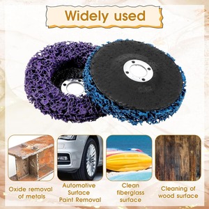 Lot de 5 disques de décapage de peinture en polyéthylène de 100 mm pour <span class=keywords><strong>meuleuse</strong></span> d'angle - Product Image 3