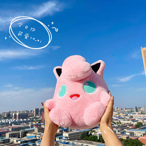 Hot verkopende nieuwe Jigglypuff knuffel met konijnenvacht textuur, grote knuffelpop voor klauw- en schaarmachines, rechtstreeks van de fabriek, groothandel. - Product Image 3