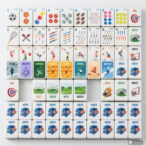Échantillon d'ensemble <span class=keywords><strong>de</strong></span> mahjong sportif <span class=keywords><strong>de</strong></span> luxe personnalisé, 160 tuiles en acrylique, pour les acheteurs en gros, prêt à être expédié directement - Product Image 6
