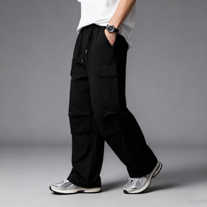 TKAN344, pantalones Cargo de Material de algodón personalizados para hombres, pantalones de trabajo, pantalones Cargo gruesos de invierno a prueba de viento para Mna - Product Image 1