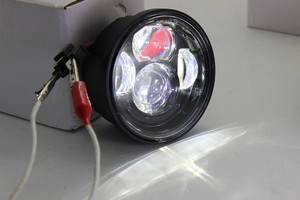 Phare de moto Fat Bob led <span class=keywords><strong>h4</strong></span>, feu avant de 4.65 pouces à faisceau haut/bas, avec DRL Fat Bob double Led - Product Image 3