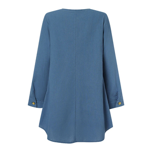 Chemise de fête élégante, Abaya Dubaï Turquie, Blouse vintage musulmane, Hauts unis à manches longues, Vêtements islamiques - Product Image 3