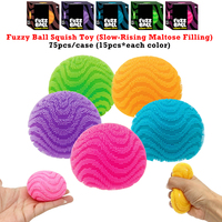 Balle anti-stress moelleuse et pelucheuse, cube sensoriel, jouet anti-stress en peluche douce pour le soulagement du stress, expédié depuis l'entrepôt américain