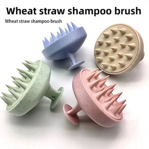 Brosse à shampooing en silicone, 1 pièce, brosse de massage du corps, brosse de bain, de douche, outil de coiffure, peigne de massage du cuir chevelu - Product Image 1