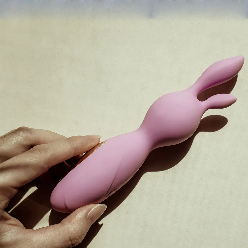 Neues Design Adult G-Punkt Massage gerät mit Silikon Sexspielzeug Kaninchen Vibrator für weibliche Masturbation