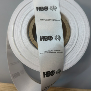 Chất lượng cao truyền nhiệt tùy chỉnh may tag polyester satin Ribbon Tape cuộn in rửa nhãn chăm sóc cho quần áo - Product Image 4