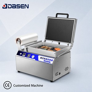 Máquina Manual de Envasado al Vacío para Bandejas, Selladora al Vacío para Carne Congelada, Pescado, Pollo, Res, Mariscos y Otros Productos - Product Image 1