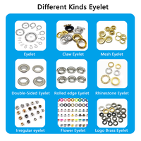 Œillet métallique en acier inoxydable 5*9mm, couleurs variées, pour vêtements, chaussures et accessoires – Stock usine, bon prix