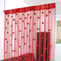 Rideau de fleurs en forme de rose 100*200CM