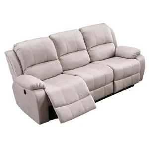 Hot sale 1+2+3 functional manual leather sectional recliner sofa set 3 seater for living room furniture