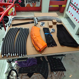 Tốt Nhất Bán Đầy Màu Sắc Vòng Trampoline Với Mạng Lưới An Toàn 6ft 8ft 10ft 12ft 14ft 16ft Hộ Gia Đình Trampoline Nhảy Với Mái Pvc - Product Image 6