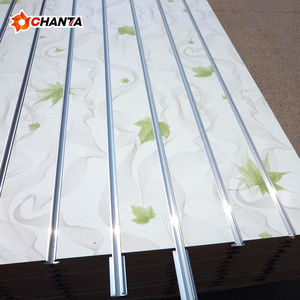 Rãnh tấm 15mm 18mm rãnh melamine <span class=keywords><strong>MDF</strong></span>/slatwall <span class=keywords><strong>MDF</strong></span>/trang trí slatwall cho đồ nội thất - Product Image 5
