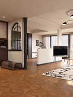 Carrelage en bois de lotus irrégulier |   Carrelage mural et de sol en porcelaine antidérapant moderne pour salle de bain, cuisine, villa |   R11 Antidérapant