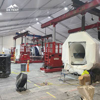 Tente Industrielle Sur Mesure en Aluminium, Chapiteau Permanent Extérieur, Atelier, Bâche PVC, Tente de Stockage d'Entrepôt pour Hangars Industriels