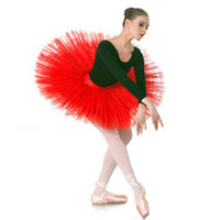 Nouvelle Robe de Ballet Professionnelle pour Femme, Jupe de Danse Noire, Blanche et Rouge, Sous-vêtements de Danse, Jupe Tutu de Ballet
