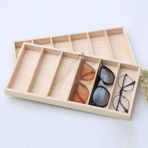ถาดเก็บแว่นตาไม้ 2 ลิตร ทนทาน ใช้จัดแสดงแว่นกันแดดและแว่นสายตา - Product Image 1