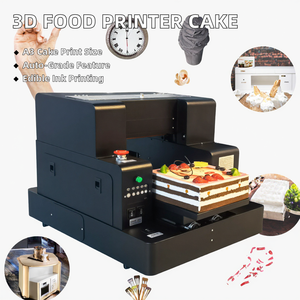 Impresora automática de inyección de tinta comestible 3D, máquina plana <span class=keywords><strong>A3</strong></span> para pasteles y repostería, nueva condición con cabezal de impresión L805, tamaño de impresión de 50cm - Product Image 2