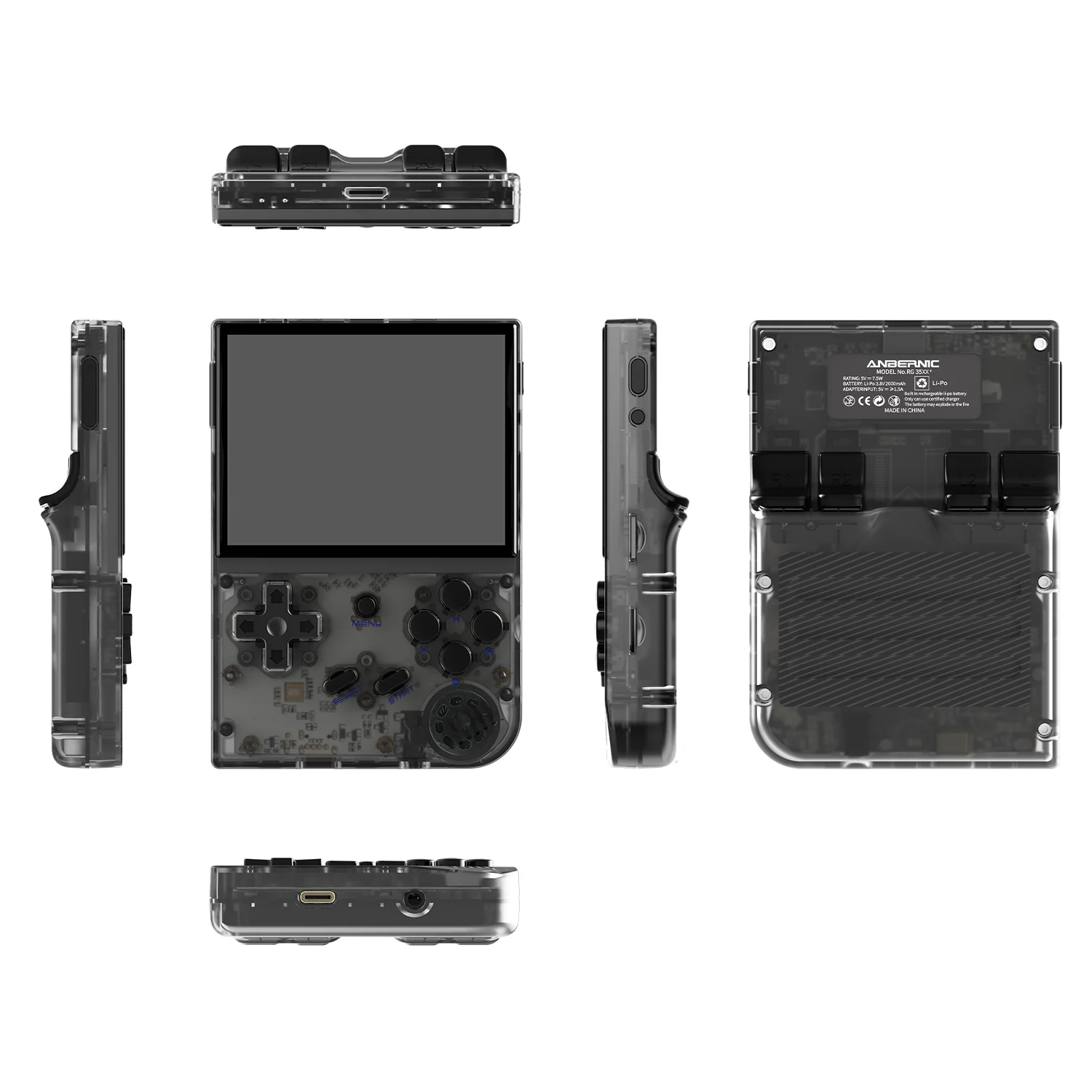 ANBERNIC RG35XX 2024 Versão H700 Suporte PSP PS1 Emulador 2600 mAh Consola de jogos portátil Videogames