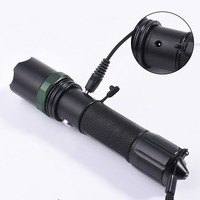 Lampe torche tactique de défense personnelle, rechargeable, en alliage d'aluminium, multifonctionnelle