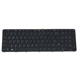 คีย์บอร์ดแล็ปท็อปจีน backlit สำหรับ HP Probook 650 G2 655 G3 831023-AB1 G3 G2พร้อมกรอบสีดำและ <span class=keywords><strong>TrackPoint</strong></span> - Product Image 1