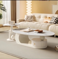 Anpassbarer, Wohnzimmer-Couchtisch im Home-Style, Neuer Stil, Ovaler Couchtisch
