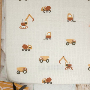 100% coton tricoté bébé berceau drap-housse séchage rapide Simple bébé couverture enfants dessin animé literie - Product Image 2