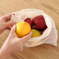 Sacs réutilisables de produit de maille de filet de coton organique écologique réutilisé de chanvre pour des légumes de fruit