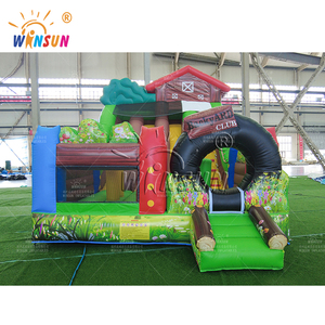 WINSUN Three Lane PVC Inflatable Dry Slide for Playground Shopping Mall & Garden Use - Product Image 3