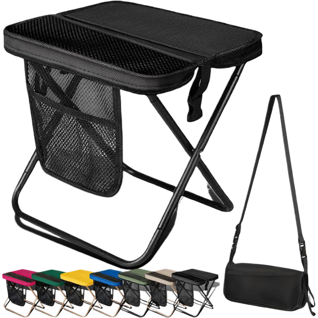 Portable Stool Cooler Chair Lightweight Folding Detachable Large Camping Seat Fishing Travel