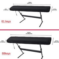 Premium 88-Keys Digital Electronic Piano Keyboard Dust Cover Thick Full Covering Soft Surface Accessory Music Instrument