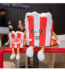 Giocattoli di Peluche di Alta Qualità Disponibili in Varie Dimensioni, Morbidi e Imbottiti, Pronti per la Consegna: Pizza, Patatine Fritte e Coscia di Pollo per Divertimento - Product Image 3