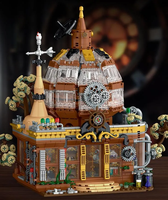 Steampunk Magic Shop 1842 PCS Blocs Jouet de Construction avec Lumières pour Enfants Fantasy Fantasy