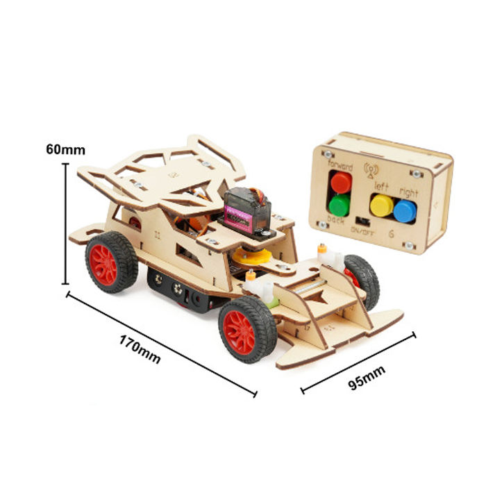 Coche de Madera DIY con Control Remoto