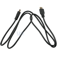 Maßgefertigtes Hochgeschwindigkeits-Digital-Link 4K-fähiges HDMI-Kabel mit Vergoldeten Steckern und Schwarzem Ridge-Grip