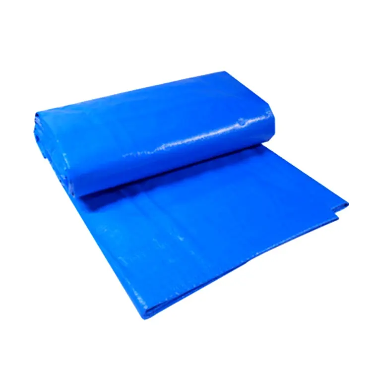 Standart boyutta branda baskılı tarps yüksek kaliteli Tarps ürünler mavi ve turuncu polietilen branda pe levha