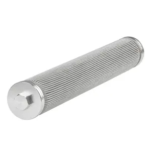 supply Industry stainless steel plated customized hydraulic oil filter cartridge