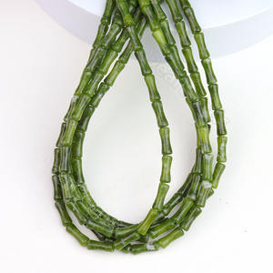 Cuentas de Piedra de Bambú Natural de 5 mm x 12 mm, Cuentas de Cristal de Ágata de Encaje de Jaspe Aqua Terra para la Fabricación de Joyas - Product Image 4