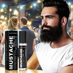 Roll-on pour la croissance de la <span class=keywords><strong>barbe</strong></span> et de la moustache, hydratant sans silicone, huiles de romarin et de noix de coco, parfum frais, ultra portable, 8 ml - Product Image 3