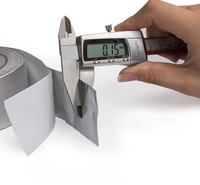 Ruban adhésif en aluminium isolant 90 microns pour machine à glace molle, pour l'étanchéité des tuyaux de refroidissement des machines à desserts glacés