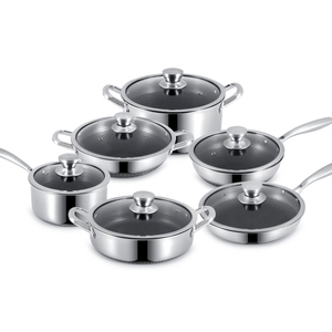 Sartén Wok de Acero Inoxidable de Triple Capa 316 Antiadherente con Dos Asas para Inducción, Venta al por Mayor Personalizada - Product Image 3