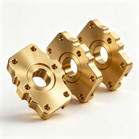 OEM Custom CNC Machining Brass Parts Precision Milling for Machining Model MU-06 Mount Flange Base Non-standard Instrument
