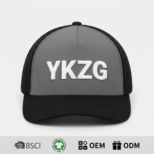 Gorra de Béisbol Estructurada de Alta Calidad con 6 Paneles, Logotipo Bordado en 3D, Malla Cortada con Láser, Transpirable, Resistente al Agua, Gorra Deportiva - Product Image 1