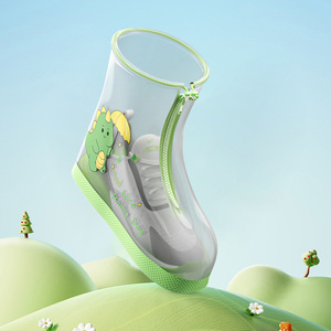 Botas de Lluvia Impermeables y Antideslizantes para Mujer, Botas para Estudiantes, Niños y Niñas, Zapatos de Agua, Zapatos de Plástico Impermeables - Product Image 6